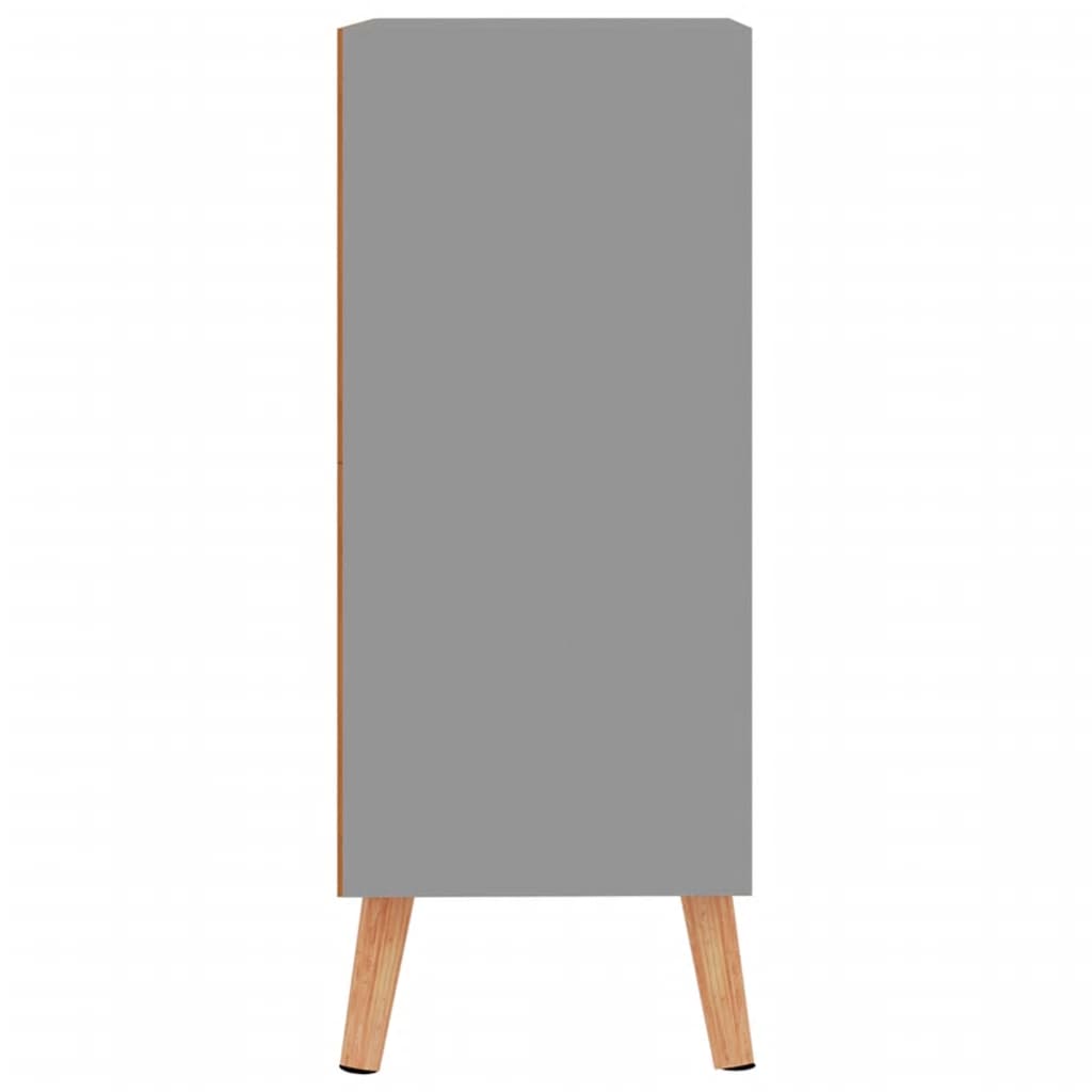 vidaXL Komoda siva 60x30x72 cm iverna plošča