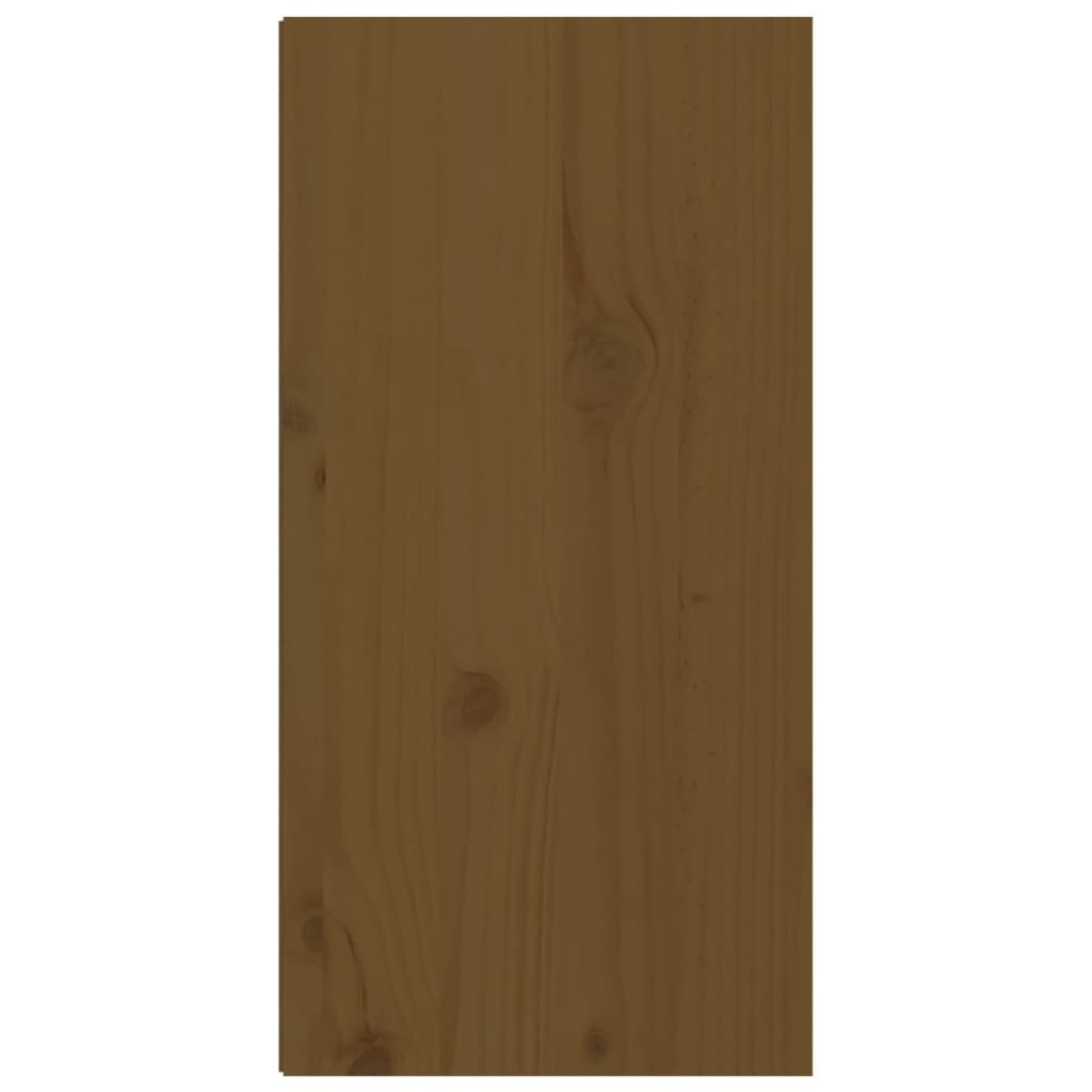 vidaXL Stenska omarica medeno rjava 30x30x60 cm trdna borovina
