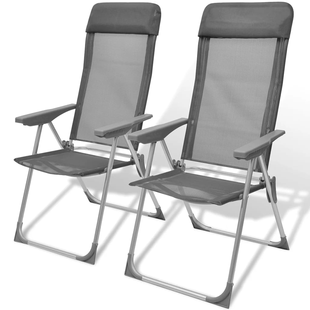 Zložljivi nastavljivi aluminijasti stoli za kampiranje set 2