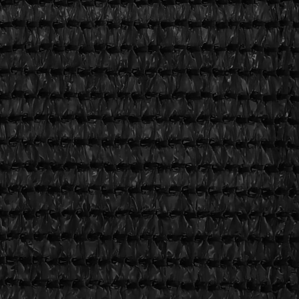 vidaXL Balkonsko platno črno 120x500 cm HDPE