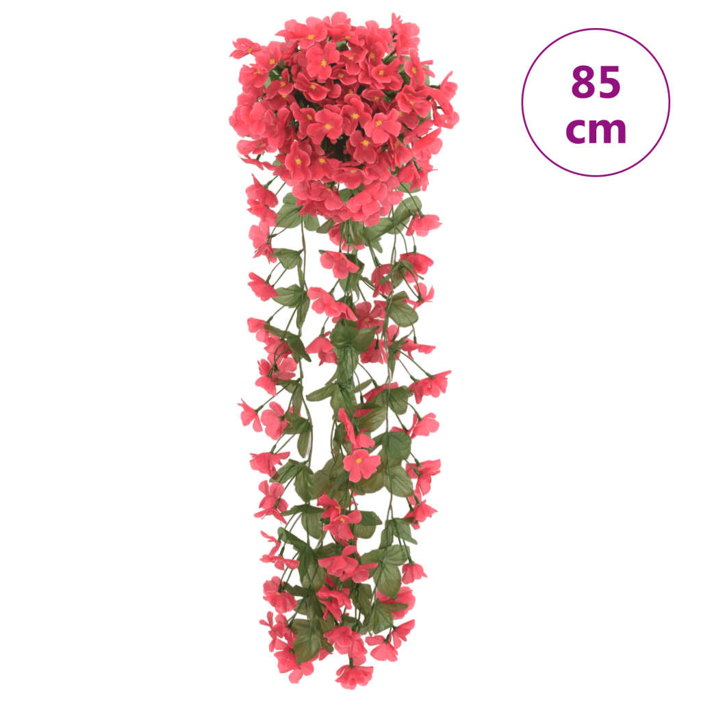 vidaXL Girlanda iz umetnega cvetja 3 kosi rožnata 250 cm