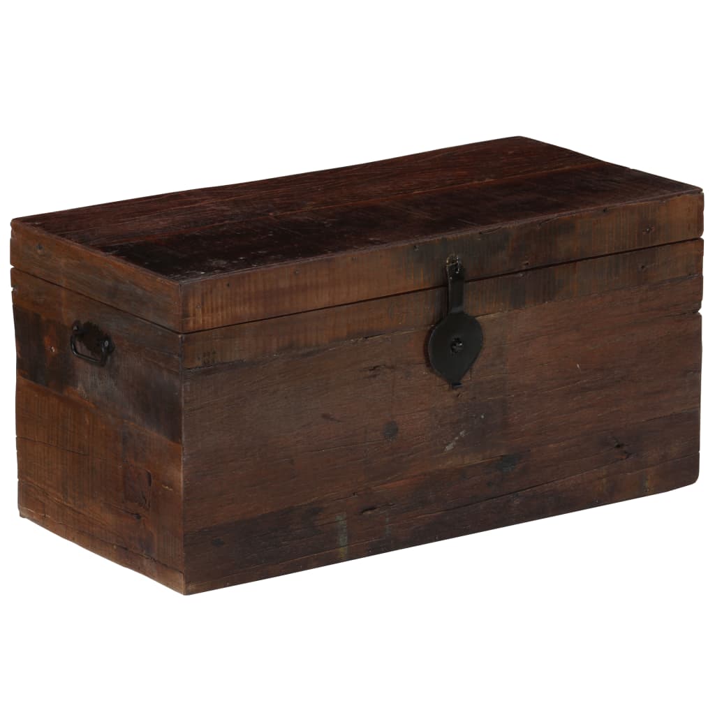 vidaXL Škatla za shranjevanje iz trdnega predelanega lesa 80x40x40 cm