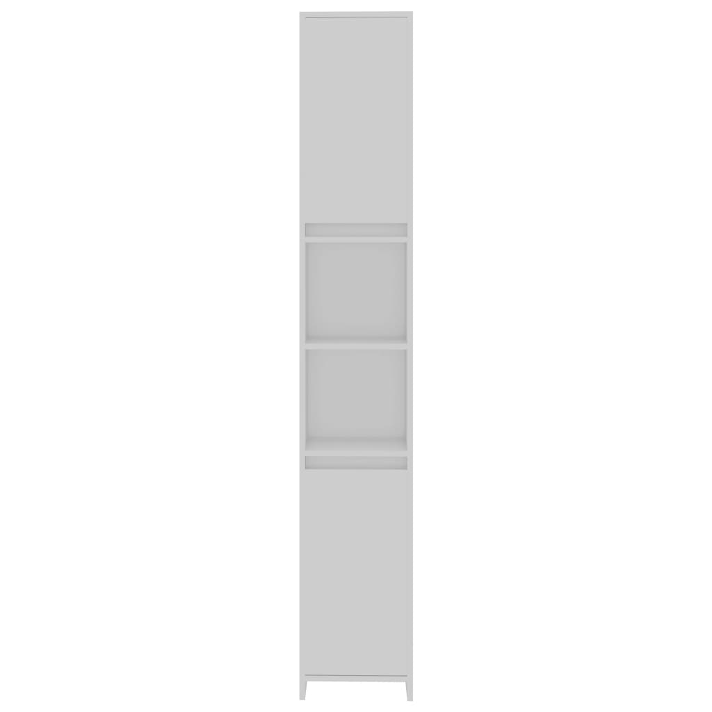vidaXL Kopalniško pohištvo 3 kosi bele barve iverna plošča
