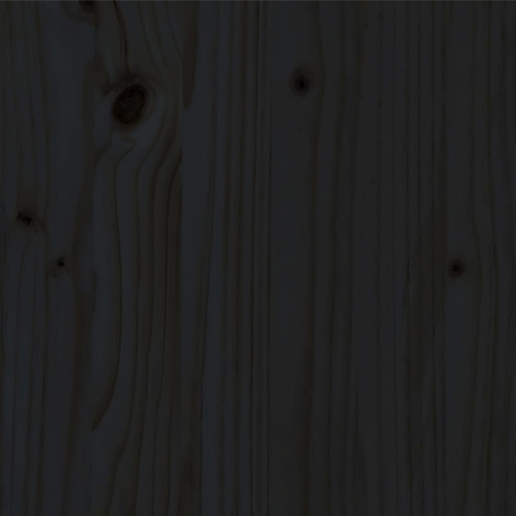 vidaXL Posteljni okvir iz trdne borovine 150x200 cm črn 5FT