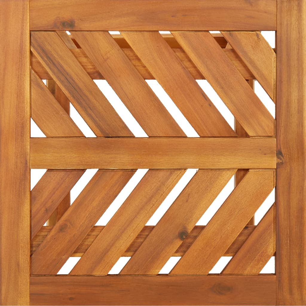 vidaXL Stranska mizica 45x45x60 cm trden akacijev les