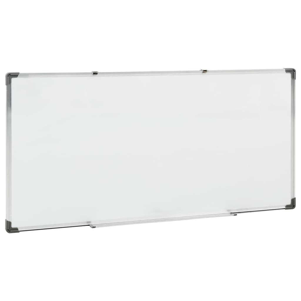 vidaXL Magnetna piši-briši tabla bela 110x60 cm jeklo