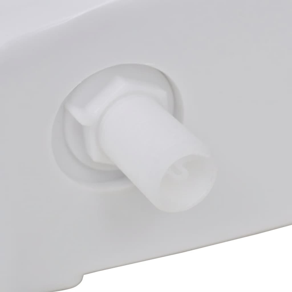 vidaXL WC kotliček z dovodom vode na dnu 3/6 L bel