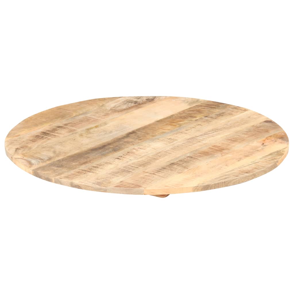 vidaXL Mizna plošča iz trdnega mangovega lesa okrogla 15-16 mm 70 cm