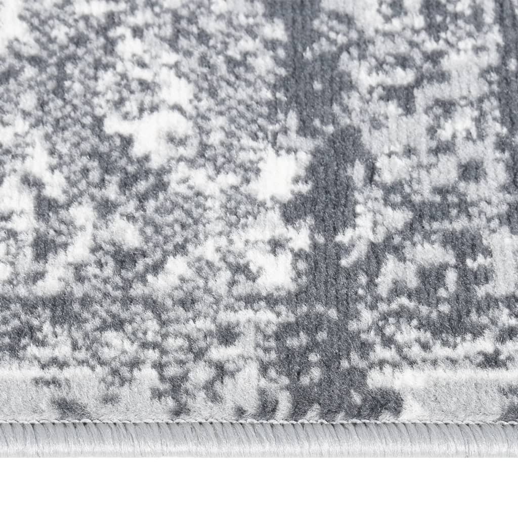 vidaXL Tepih tekač BCF orientalsko siv 80x350 cm