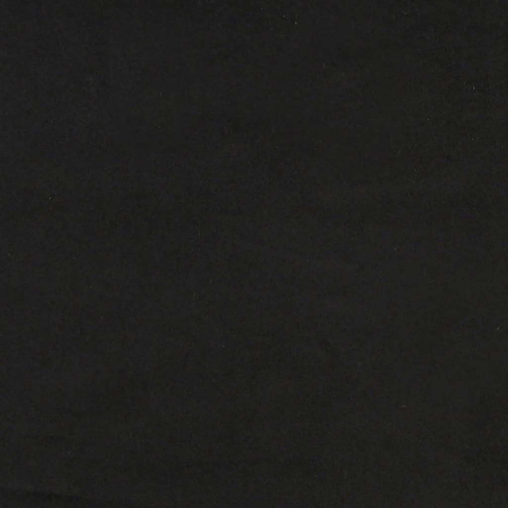 vidaXL Kavč dvosed z okrasnimi blazinami črn 120 cm žamet