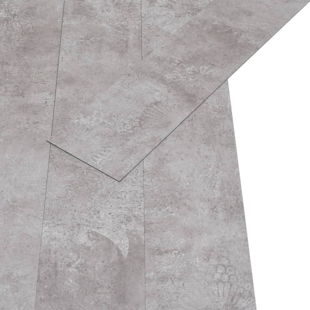 vidaXL Nesamolepilne PVC talne plošče 5,26 m² 2 mm zemeljsko sive