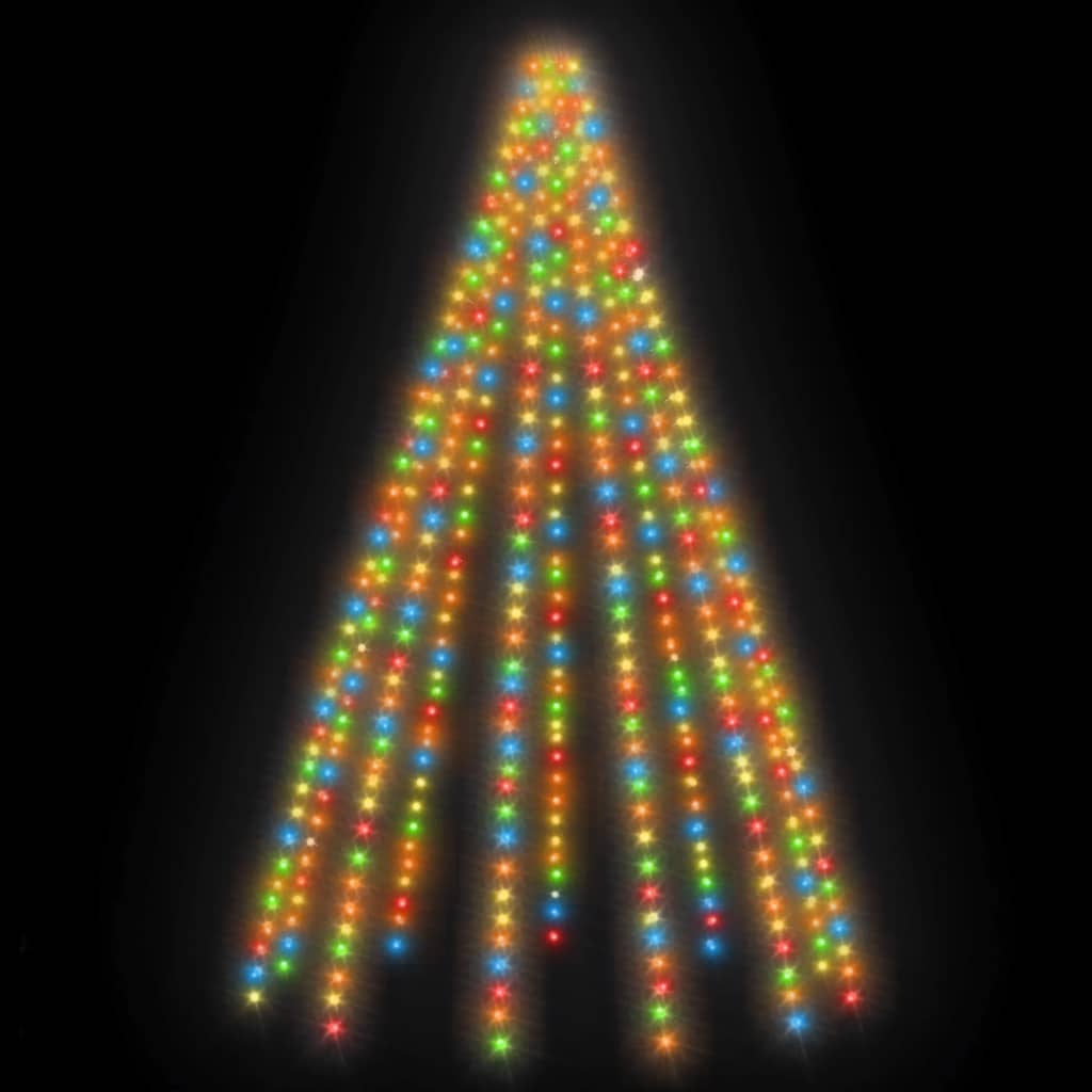 vidaXL Lučke za novoletno jelko 500 LED lučk barvne 500 cm