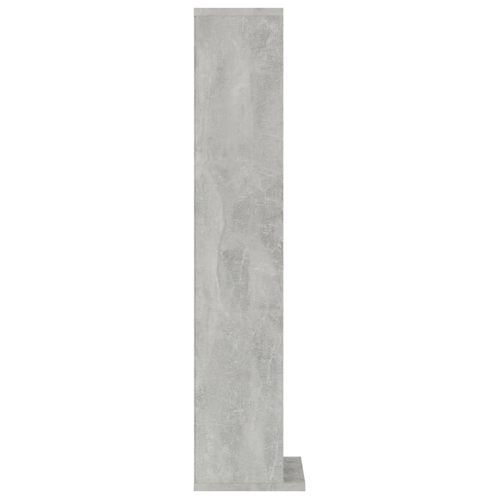 vidaXL Omarica za CD plošče betonsko siva 21x20x88 cm konstruiran les