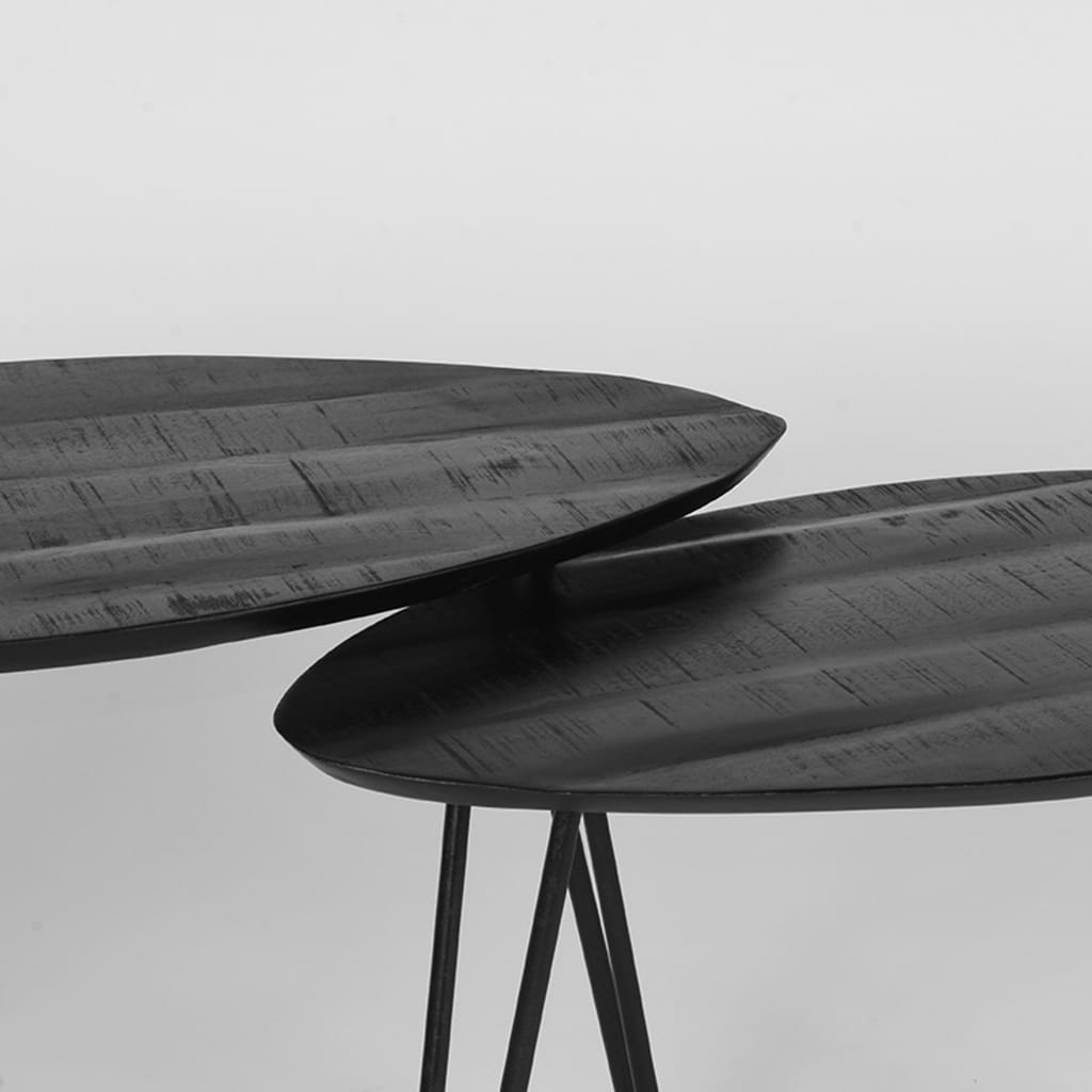 LABEL51 Komplet klubskih mizic 2-delni Frisk črn