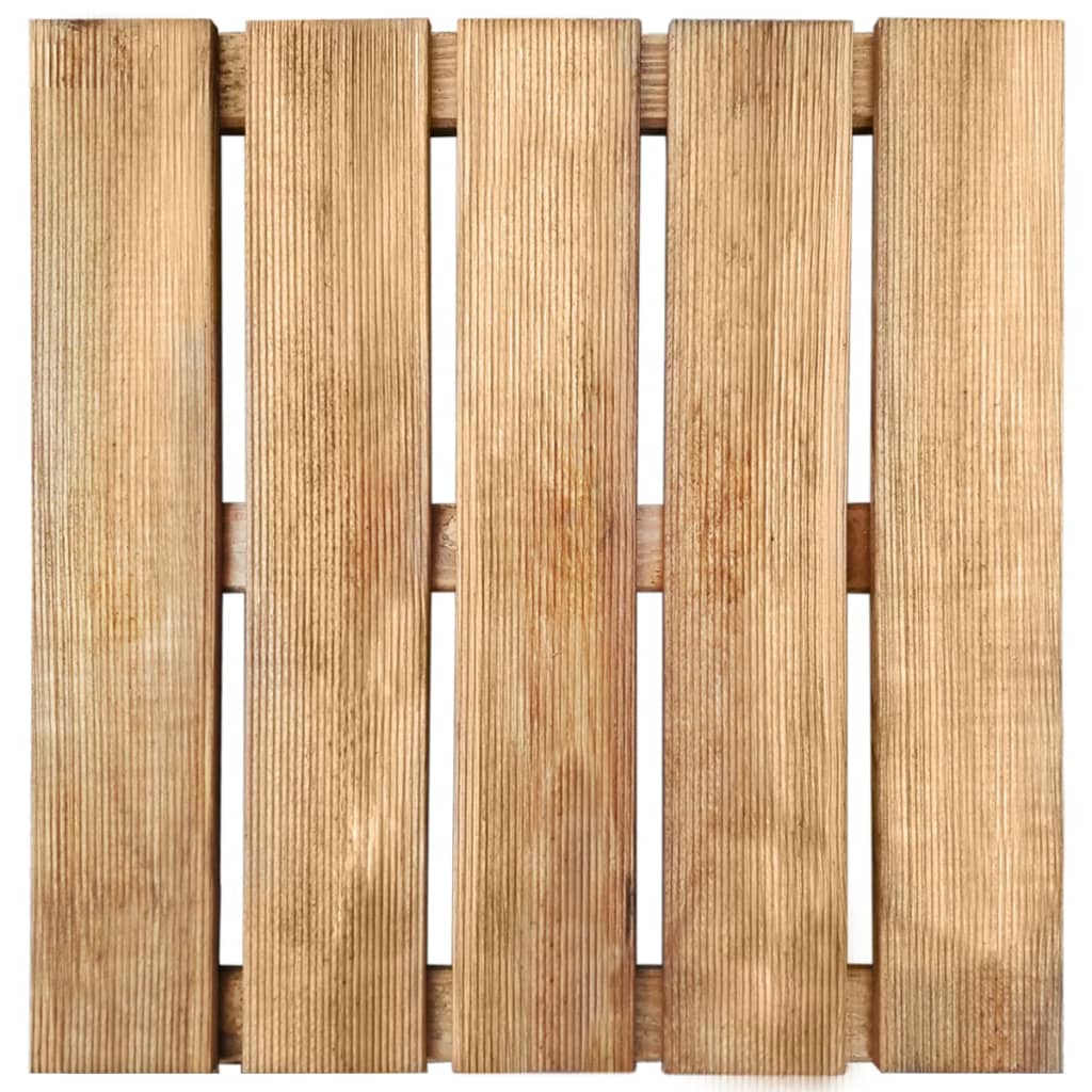 vidaXL Talne plošče 6 kosov 50x50 cm lesene rjave