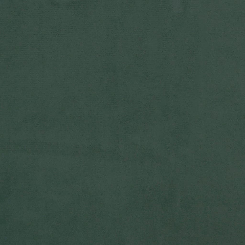 vidaXL Vzglavje z ušesi temno zeleno 163x16x118/128 cm žamet
