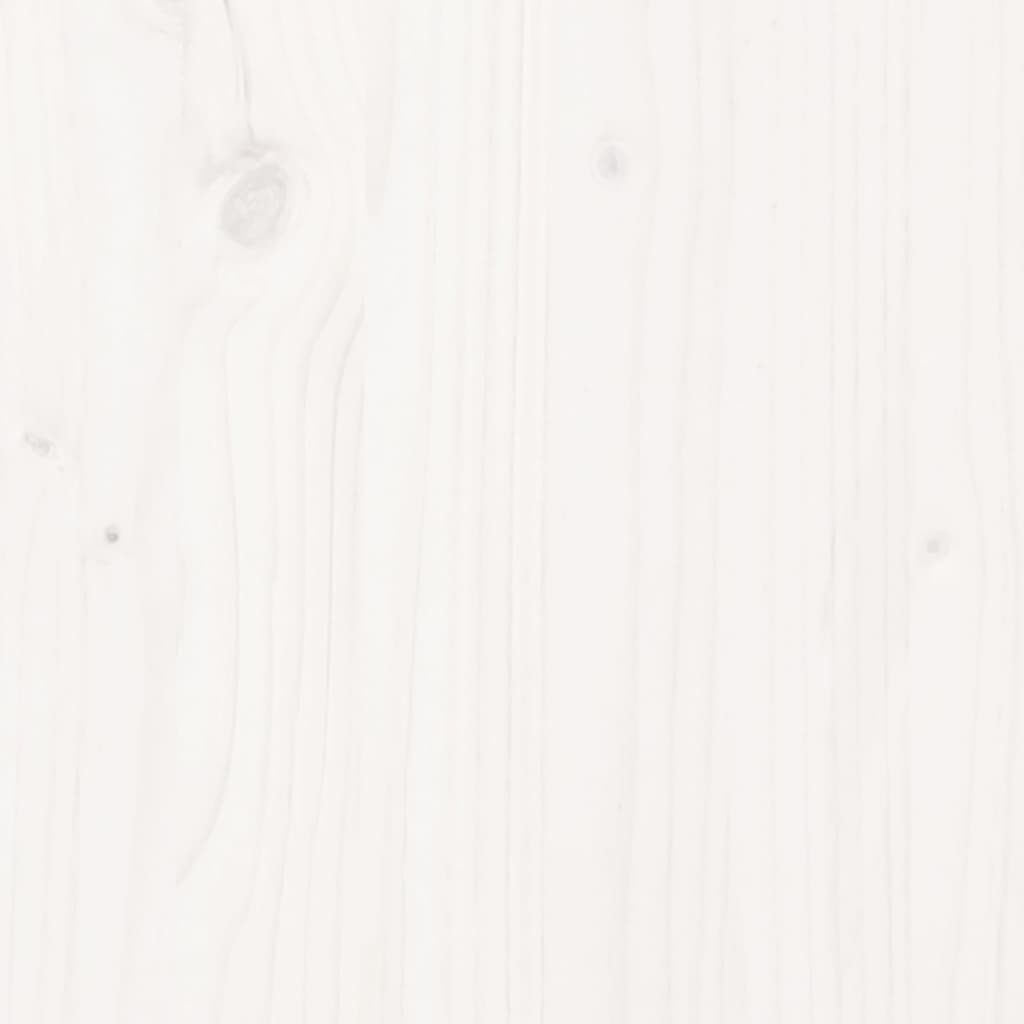 vidaXL Postelja za starejše bela 160x200 cm trdna borovina