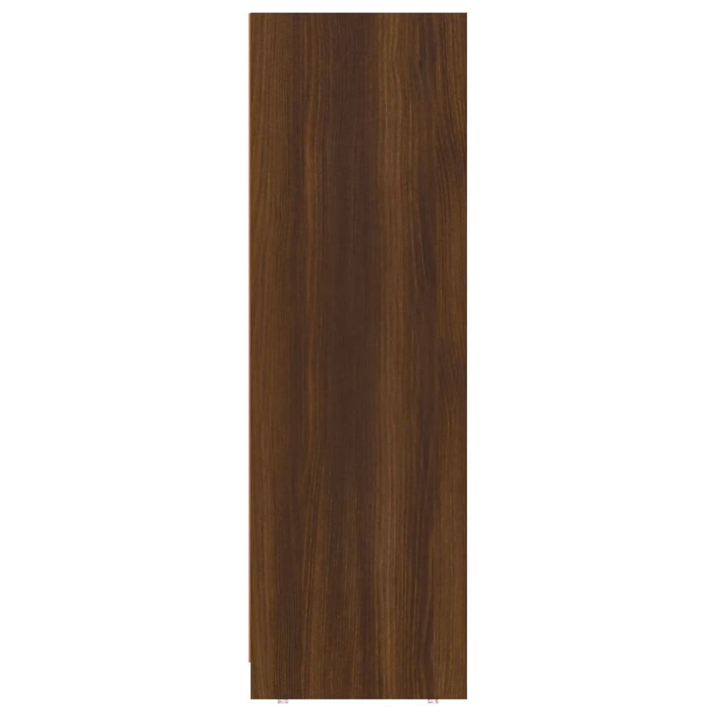 vidaXL Kopalniška omarica rjavi hrast 30x30x95 cm inženirski les
