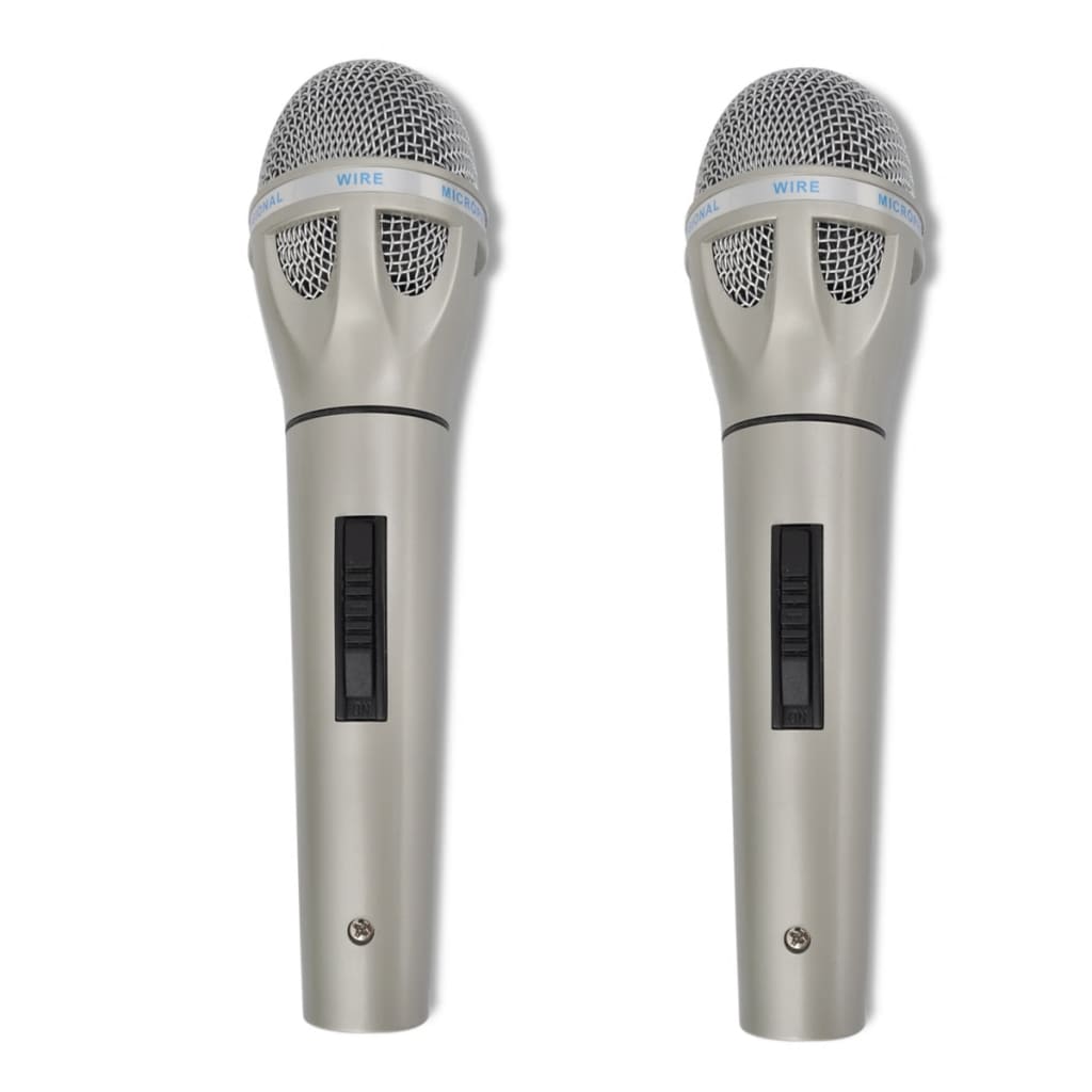 Set 2 x Žični Mikrofon, Kabel dolžine 310 cm, 2 x 3,5 mm Adapter