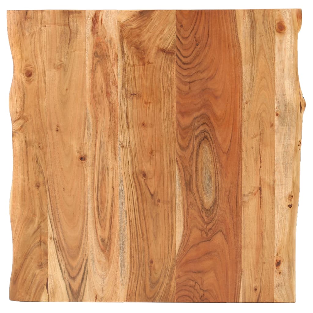vidaXL Bistro miza z naravnimi robovi 70x70x75 cm trden akacijev les