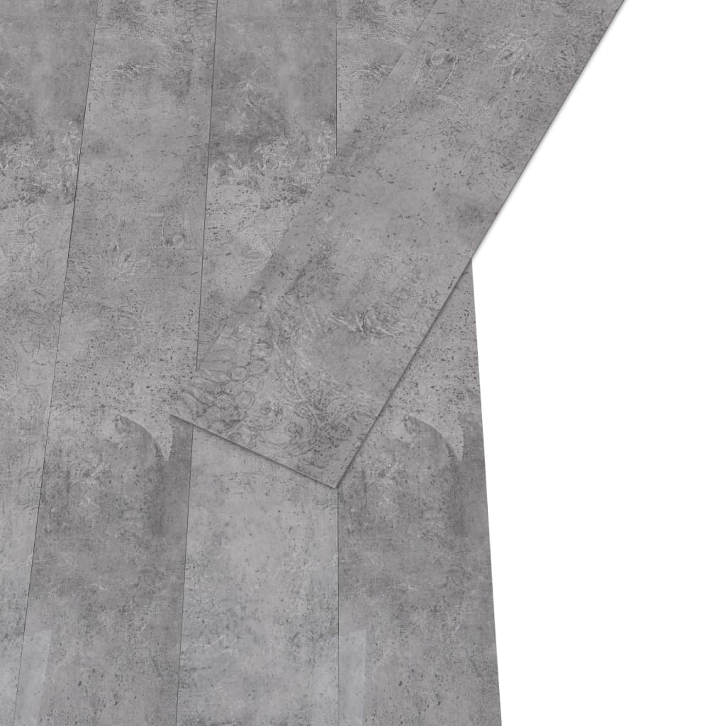 vidaXL Nesamolepilne PVC talne plošče 5,26 m² 2 mm cementno rjave