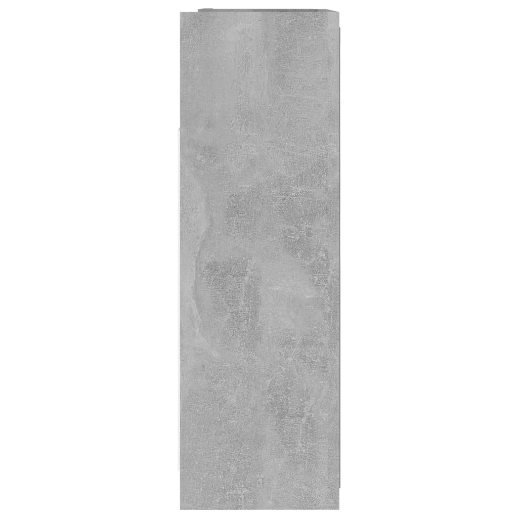 vidaXL Kopalniška omarica z ogledalom betonsko siva 62,5x20,5x64 cm