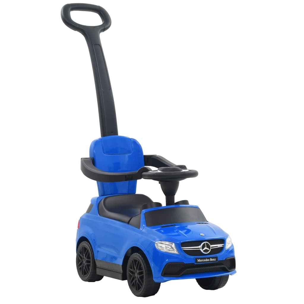 vidaXL Otroški avto s potisnim drogom Mercedes-Benz GLE63 modre barve