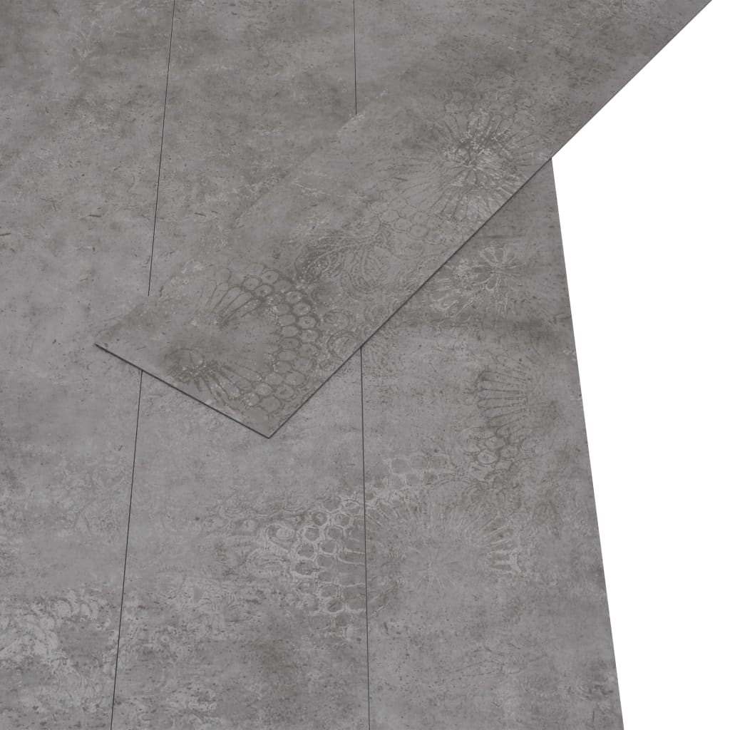 vidaXL Samolepilne PVC talne plošče 5,21 m² 2 mm betonsko sive barve