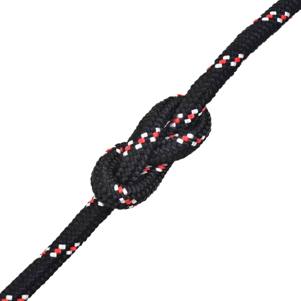vidaXL Mornarska vrv polipropilen 6 mm 500 m črna