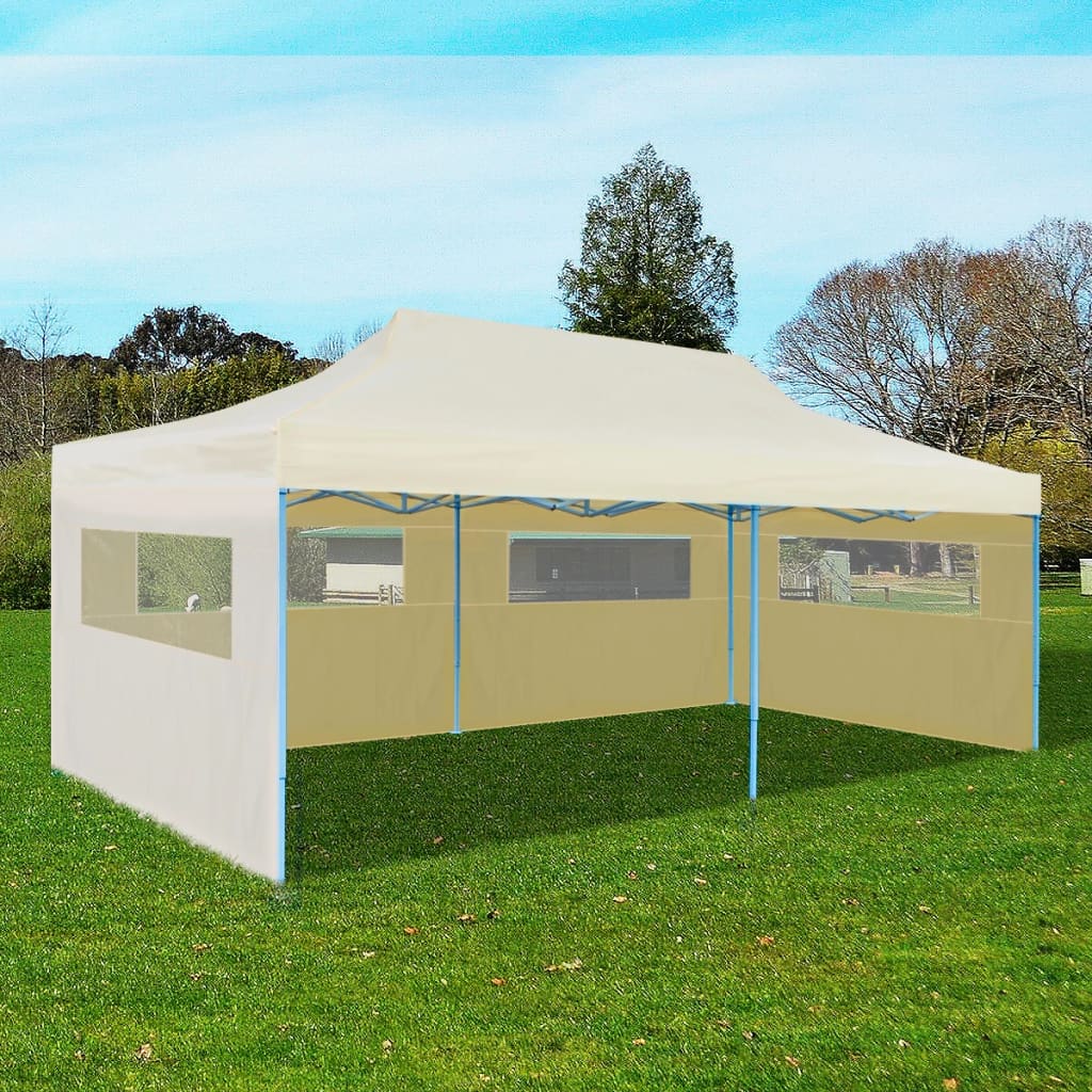 vidaXL Zložljiv pop-up vrtni šotor 3 x 6 m krem