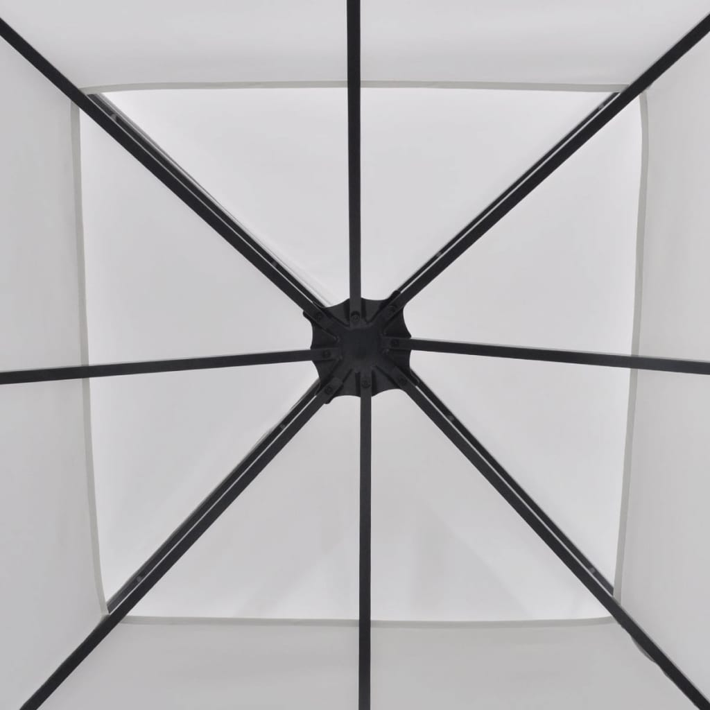 vidaXL Vrtni šotor 3x3 m bele barve