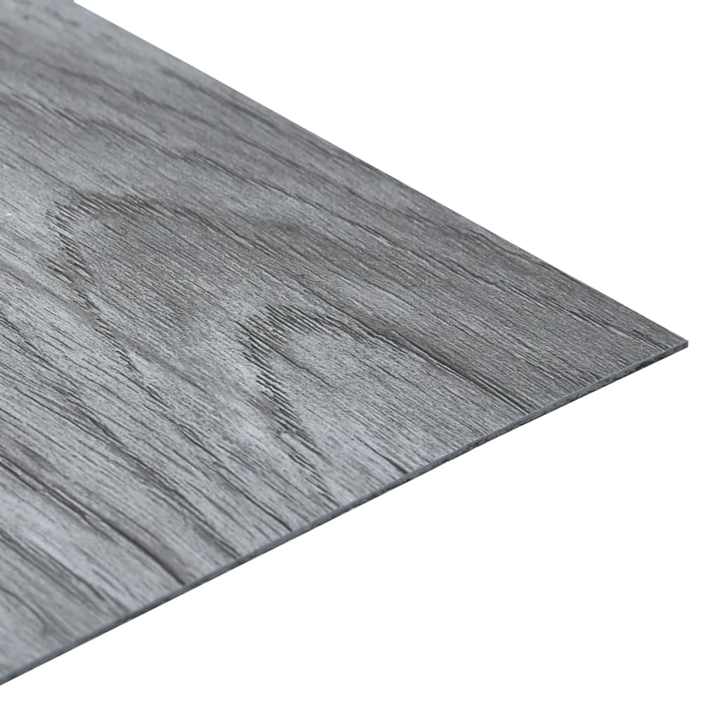 vidaXL Samolepilne talne plošče 5,11 m² PVC svetlo sive