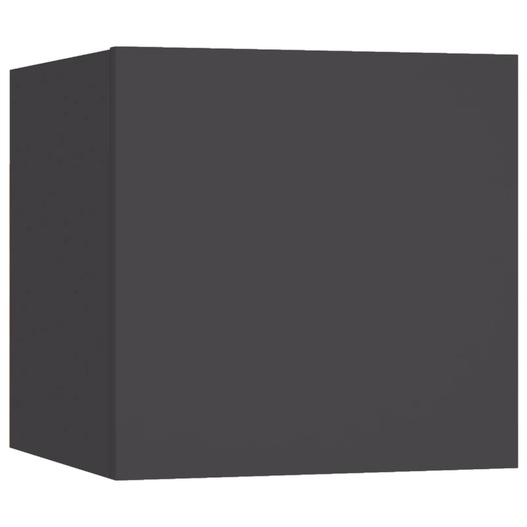 vidaXL Komplet TV omaric 8-delni siva iverna plošča