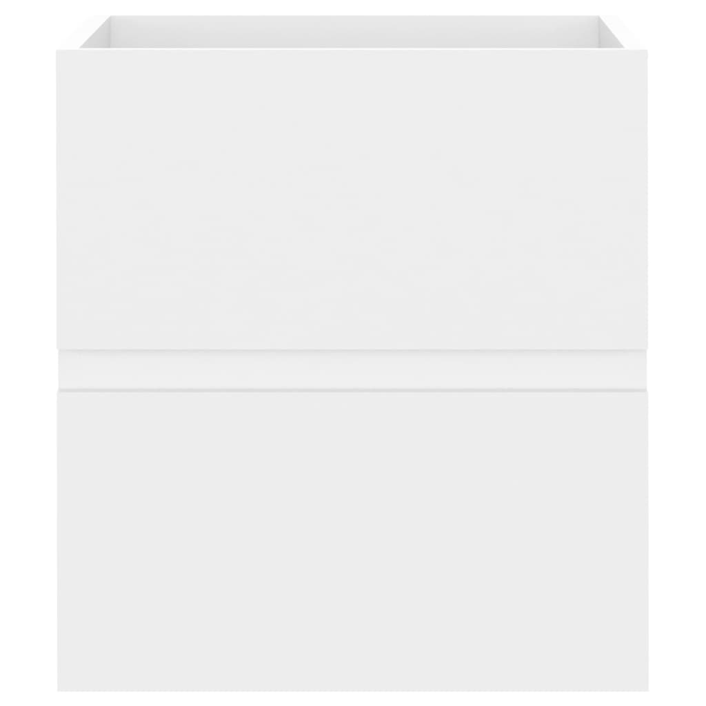 vidaXL Omarica za umivalnik bela 41x38,5x45 cm iverna plošča