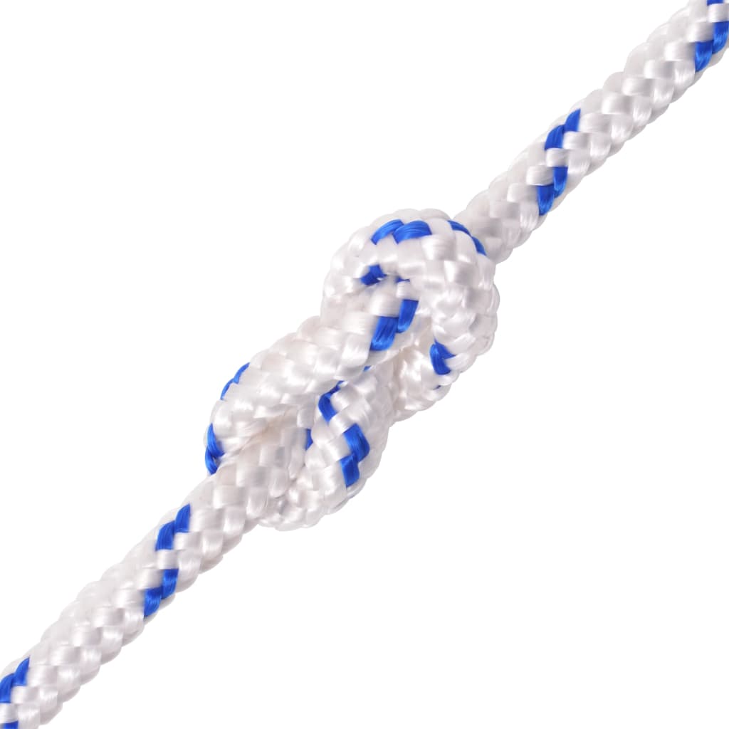 vidaXL Mornarska vrv polipropilen 12 mm 50 m bela