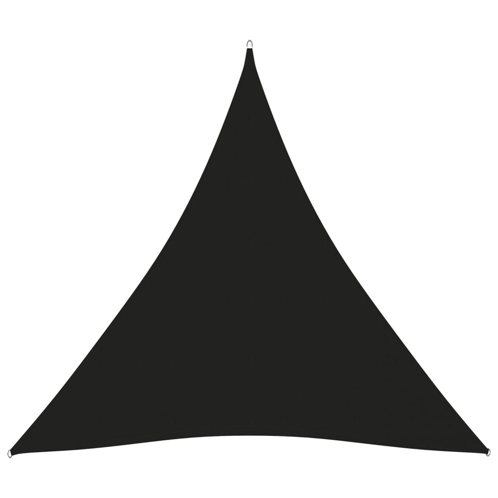 vidaXL Senčno jadro oksford blago trikotno 3x3x3 m črno