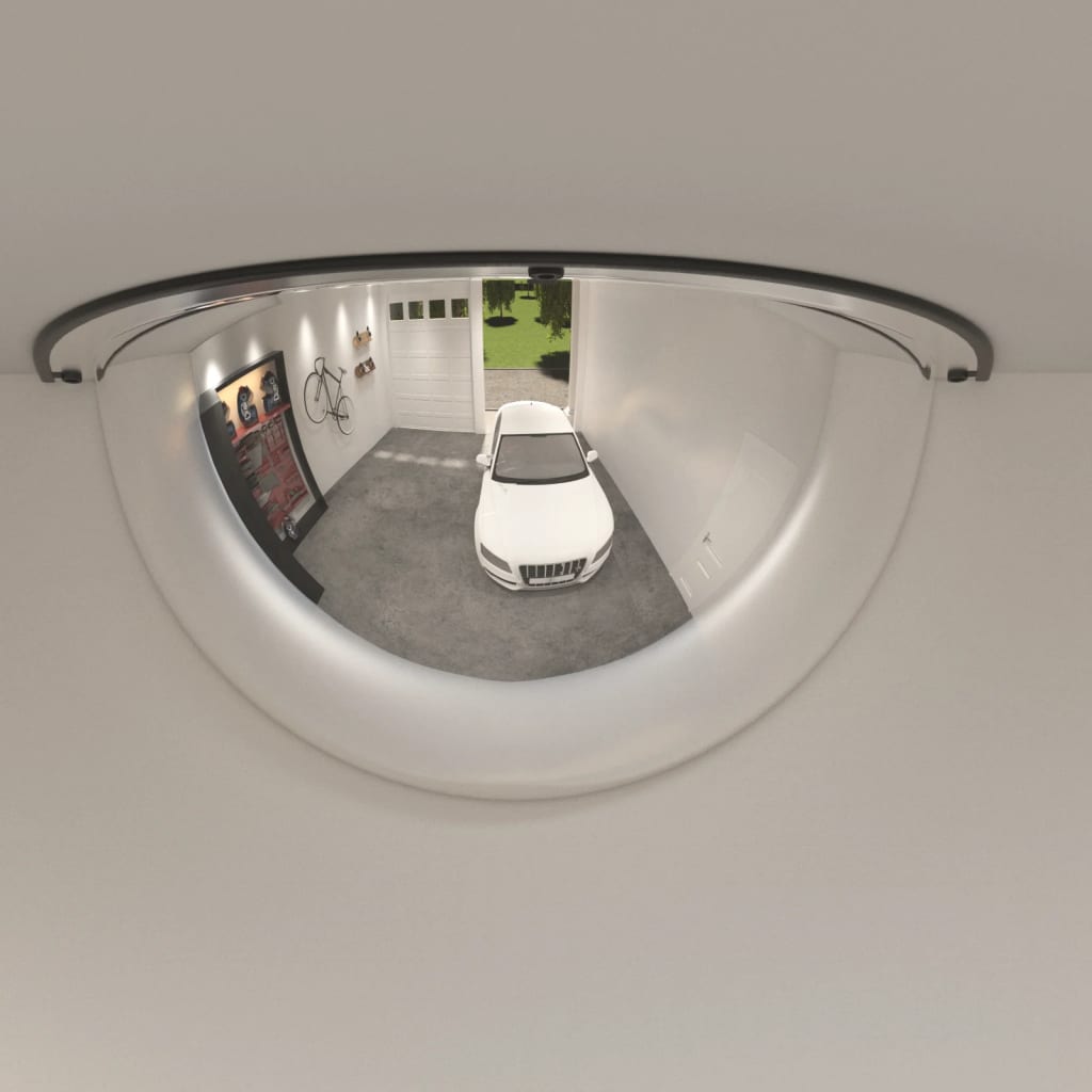 vidaXL Panoramsko prometno ogledalo 2 kosa Ø80 cm akril