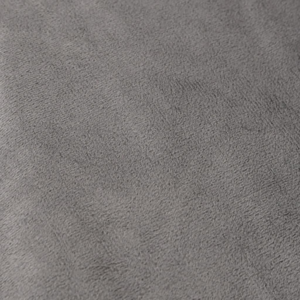 vidaXL Obtežena odeja s prevleko siva 138x200 cm 10 kg blago