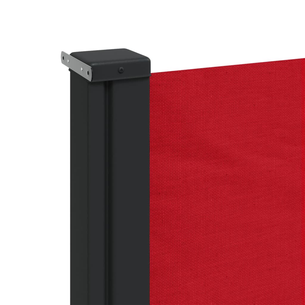 vidaXL Zložljiva stranska tenda rdeča 120x500 cm