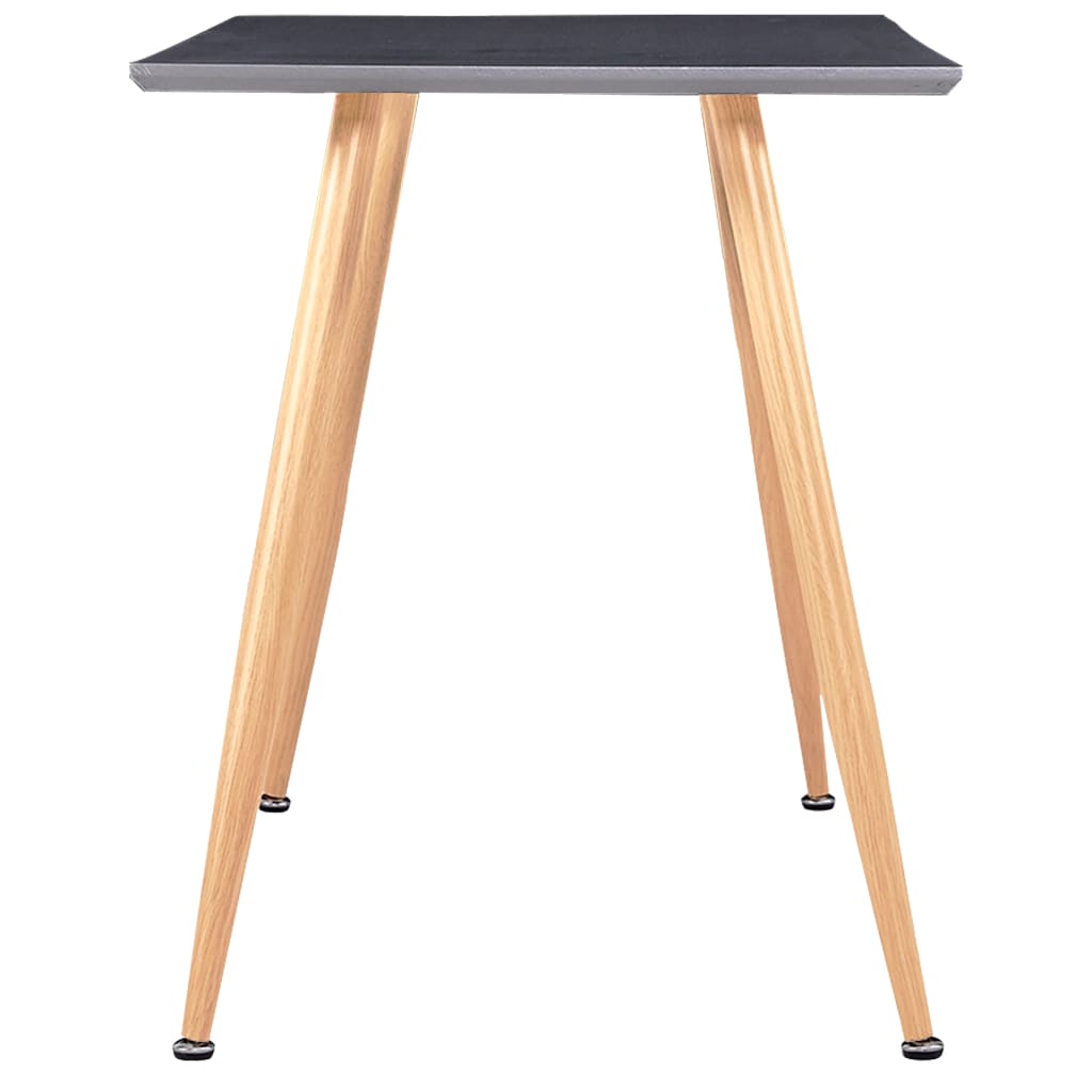 vidaXL Jedilna miza siva in barva hrasta 120x60x74 cm mediapan