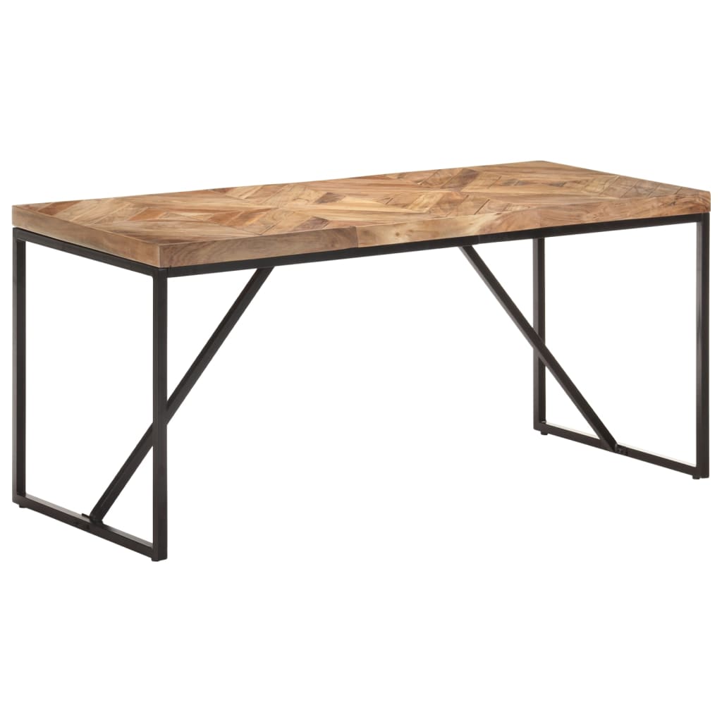 vidaXL Jedilna miza 160x70x76 cm trden akacijev in mangov les