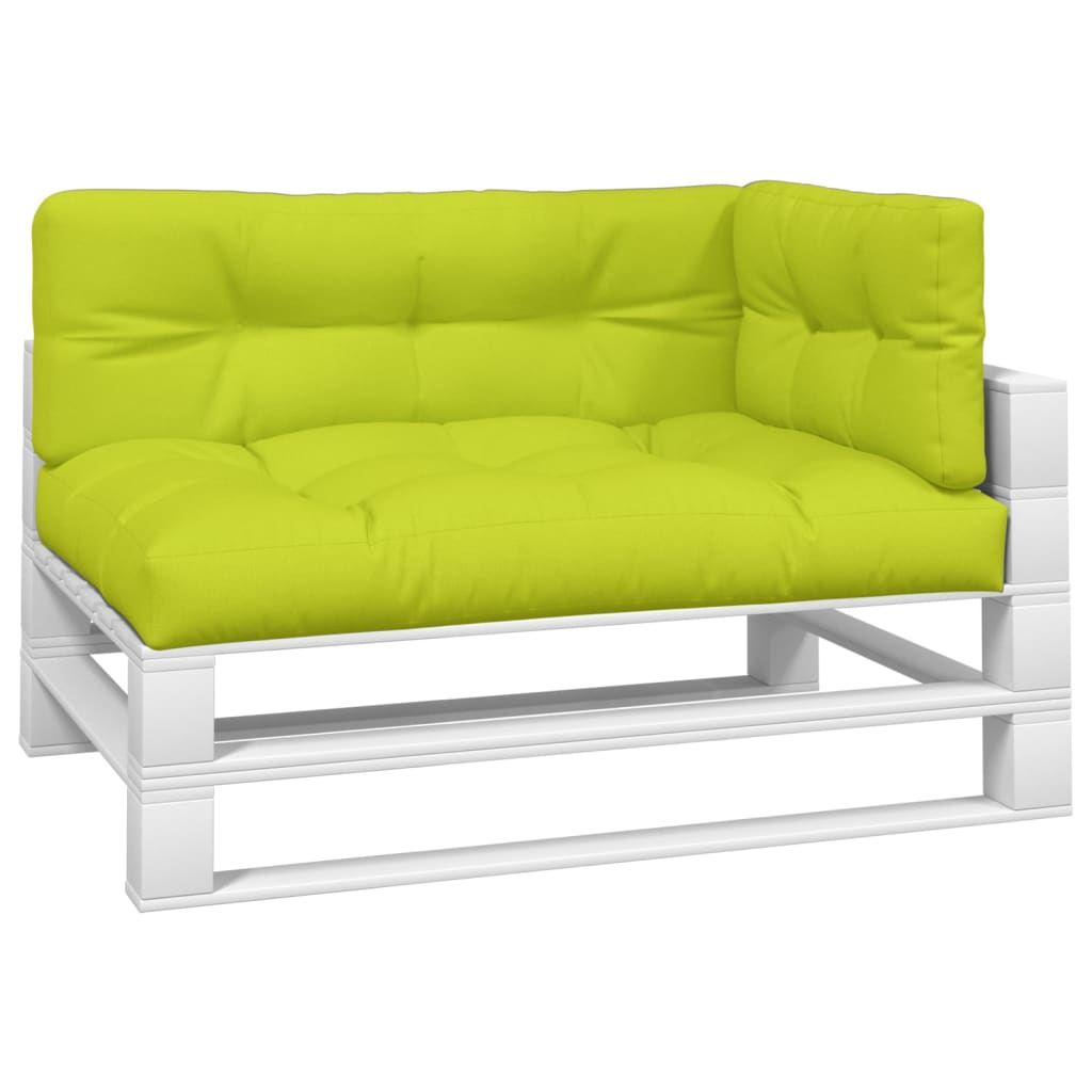 vidaXL Blazine za kavč iz palet 3 kosi svetlo zelene