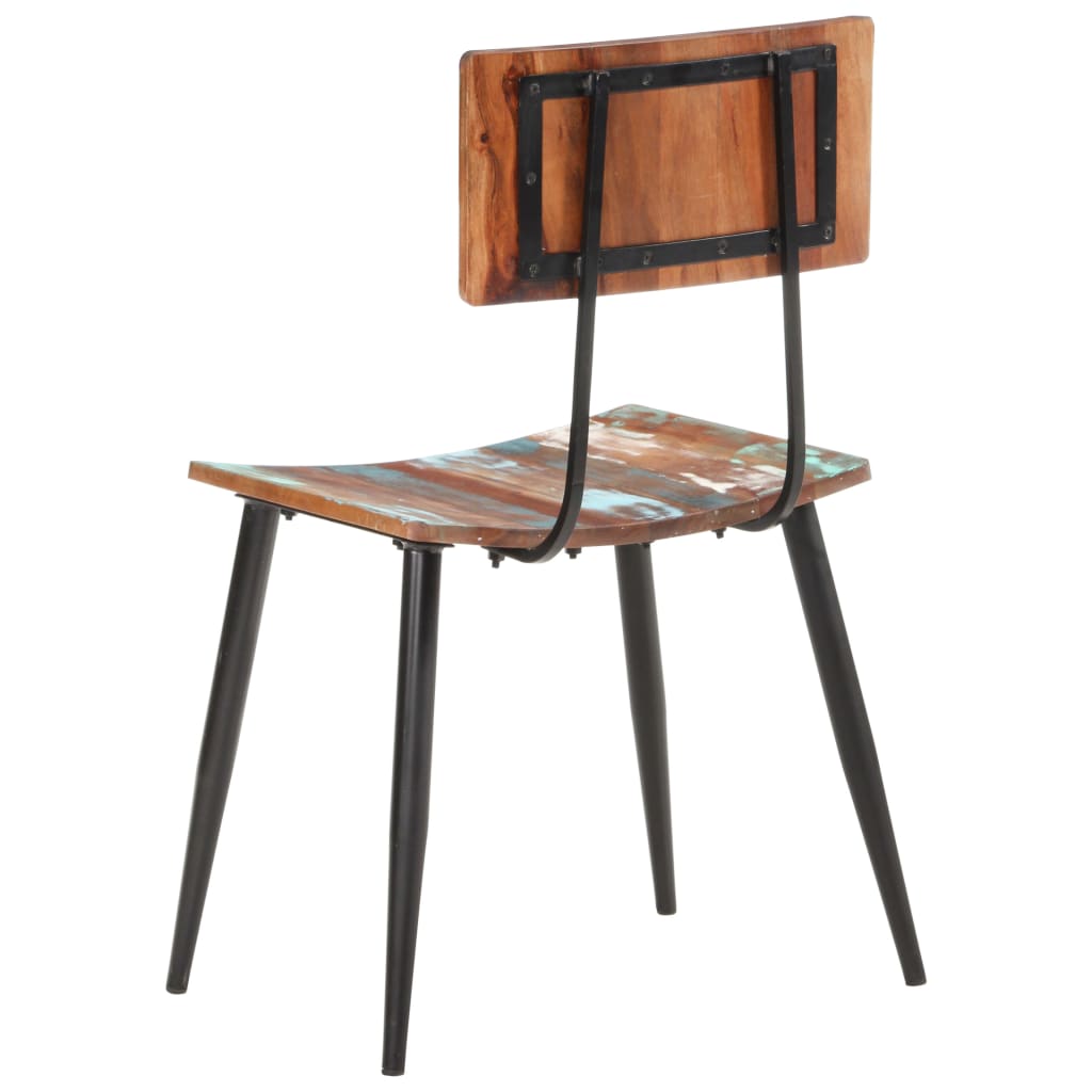 vidaXL Jedilni stoli 2 kosa iz trdnega predelanega lesa