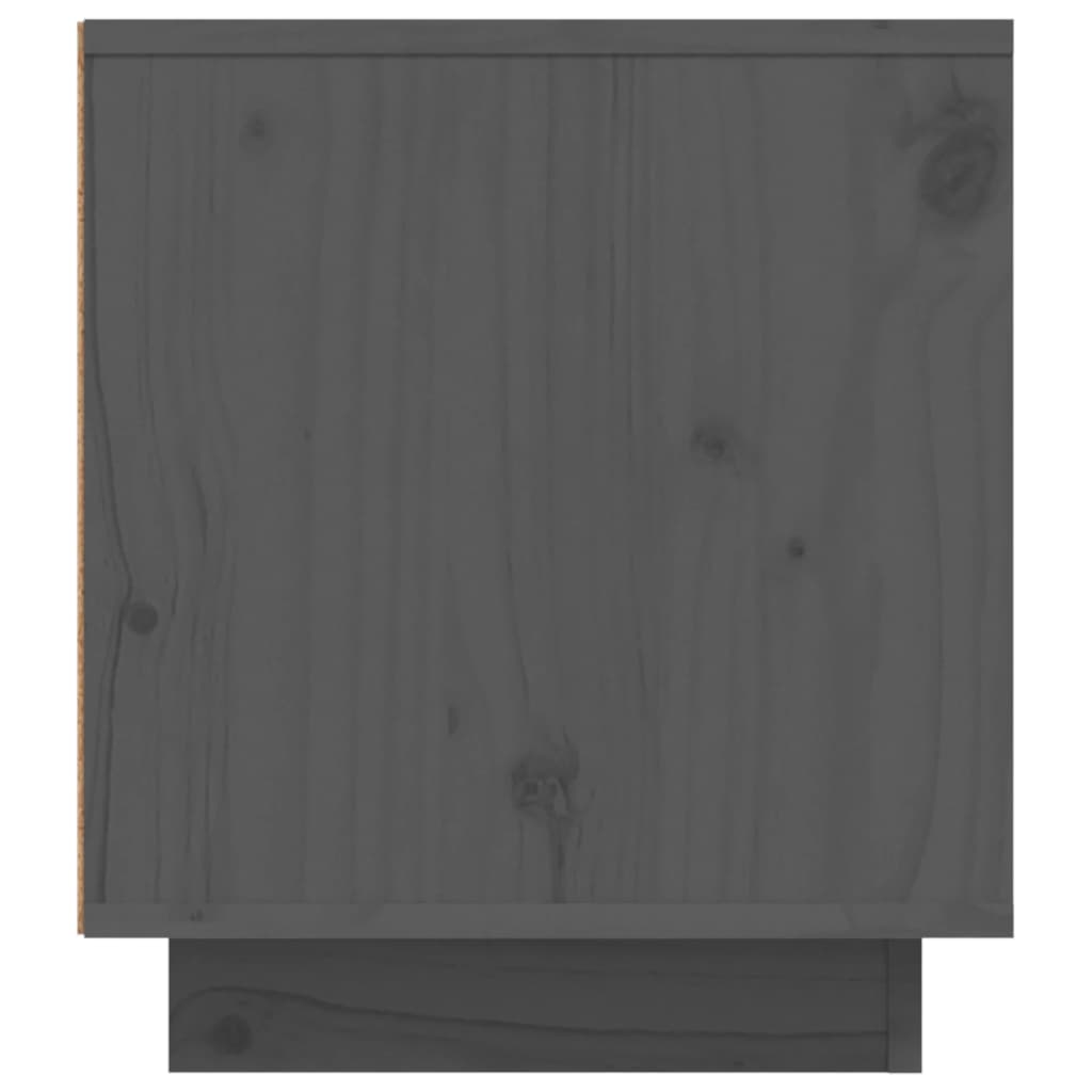 vidaXL TV omarica siva 110x35x40,5 cm trdna borovina