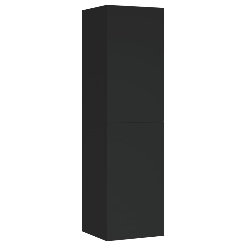 vidaXL TV omarica 2 kosa črna 30,5x30x110 cm iverna plošča