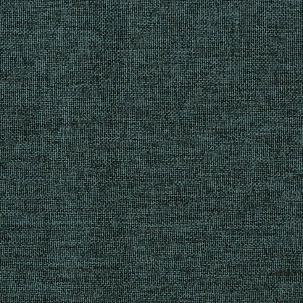 vidaXL Zatemnitvena zavesa z obročki videz platna zelena 290x245 cm