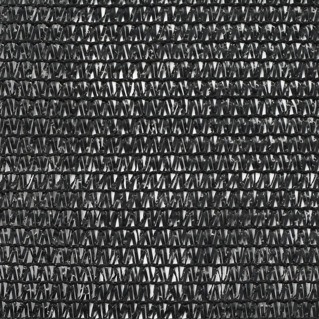 vidaXL Teniška zaščitna mreža HDPE 2x100 m črna