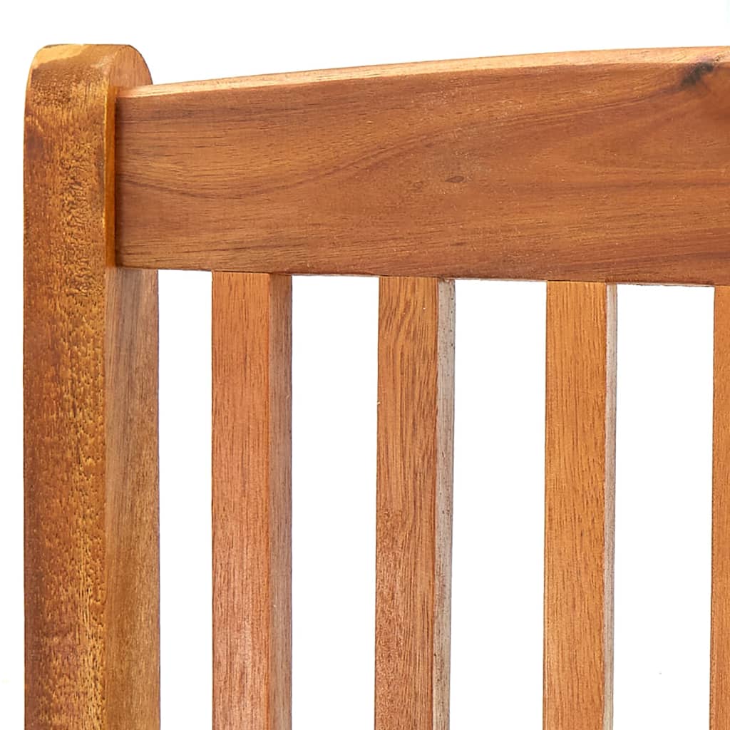 vidaXL Zložljivi zunanji stoli 2 kosa trden akacijev les