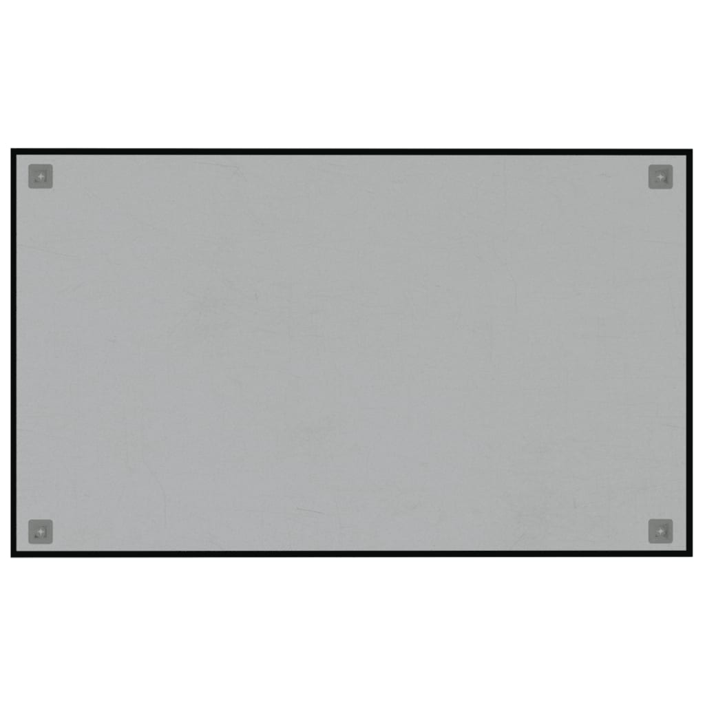 vidaXL Stenska magnetna tabla črna 100x60 cm kaljeno steklo