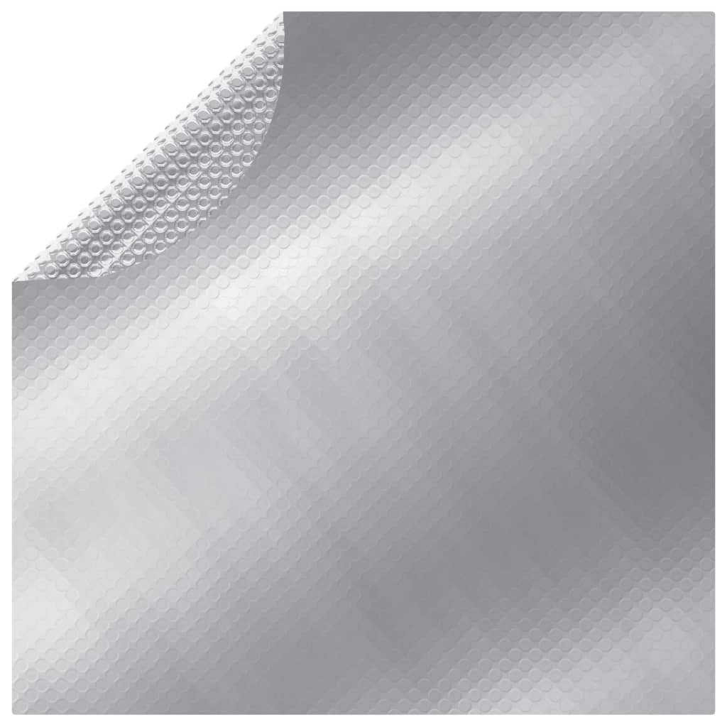 vidaXL Pokrivalo za bazen srebrno 488 cm PE